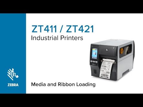 How to Load the Media and Ribbon in the ZT411 and ZT421 Printers | Zebra