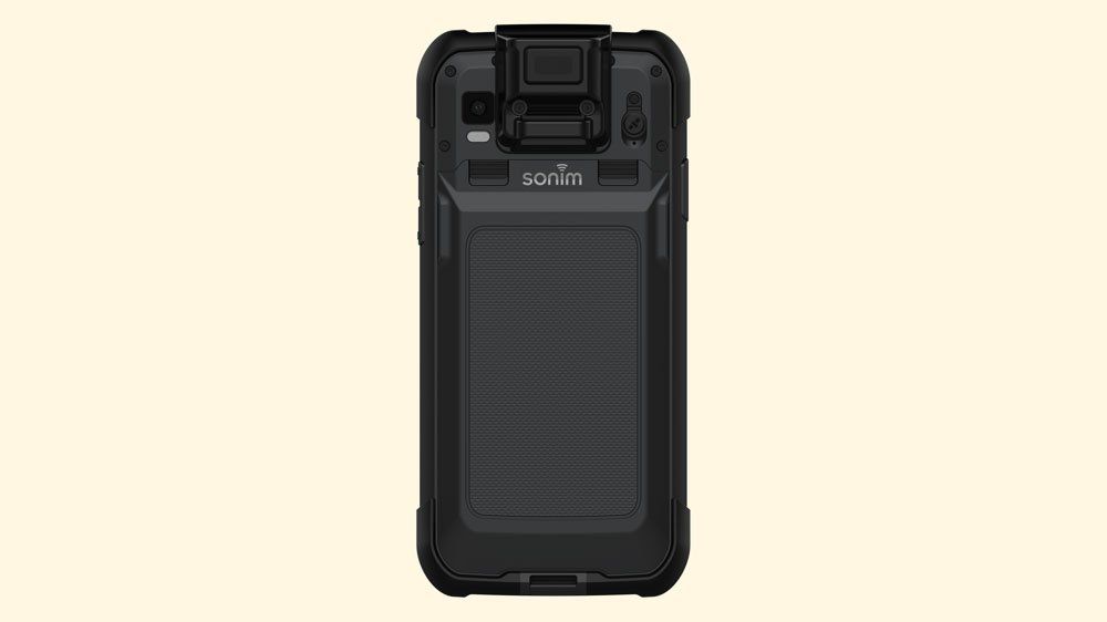 Back of Sonim RS60 and removable battery option