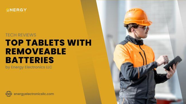Top Tablets with Removable Batteries Worker with Tablet
