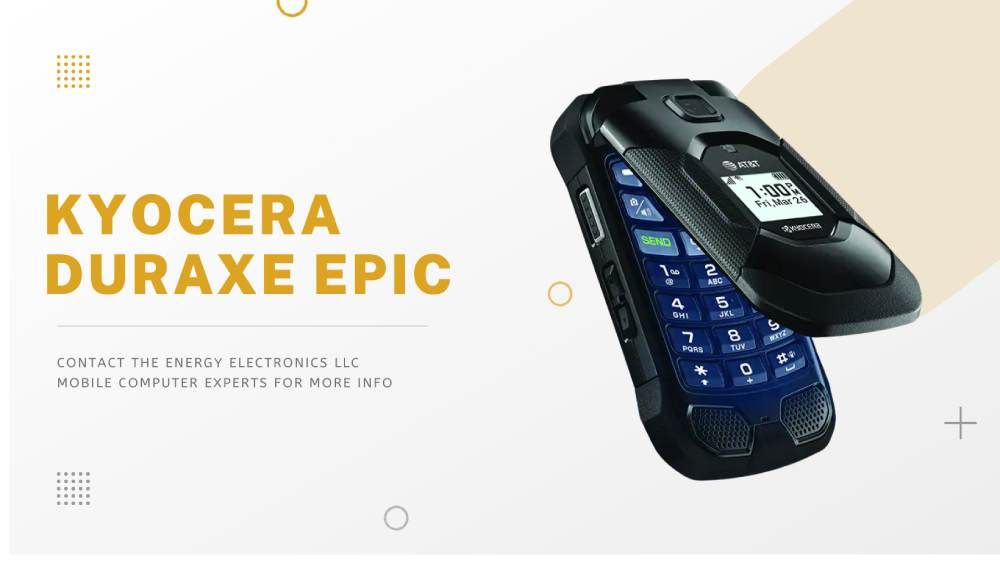 Kyocera duraxe epic half open mobile phone