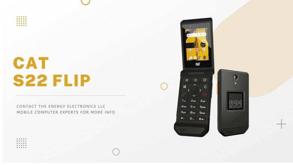 S22 Flip Review Infographic phone front rugged and back
