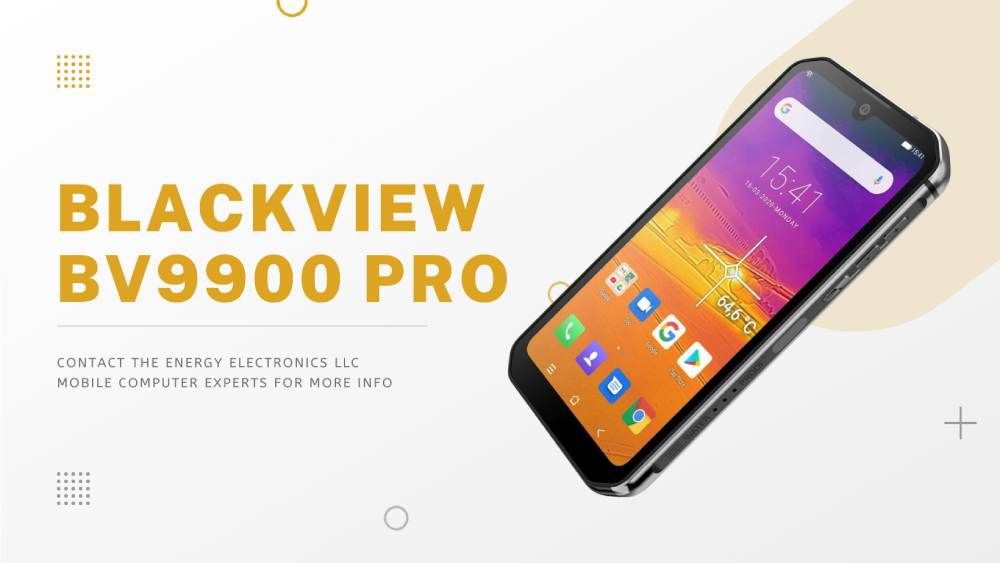 Blackview BV9900 pro silver smartphone tilt