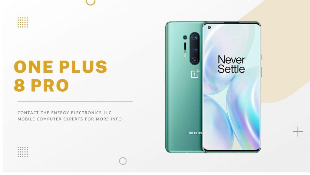One plus 8 pro mint green, front and back