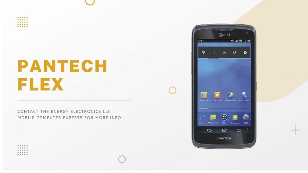 Pantech Flex smartphone blue display