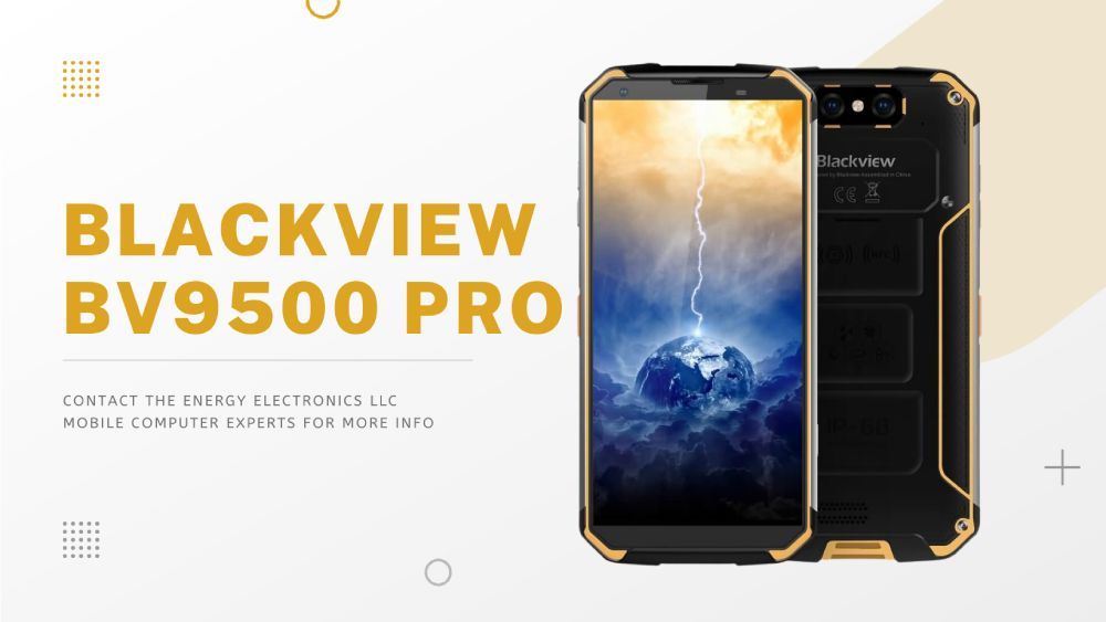 Blackview bv9500 pro rugged smartphone back and front