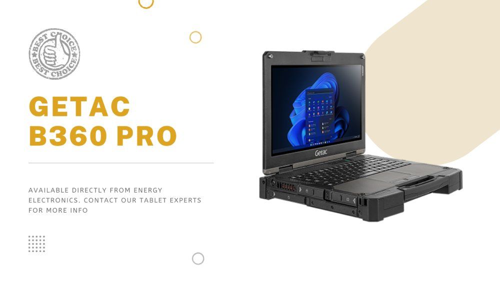 Getac B360 Pro black laptop