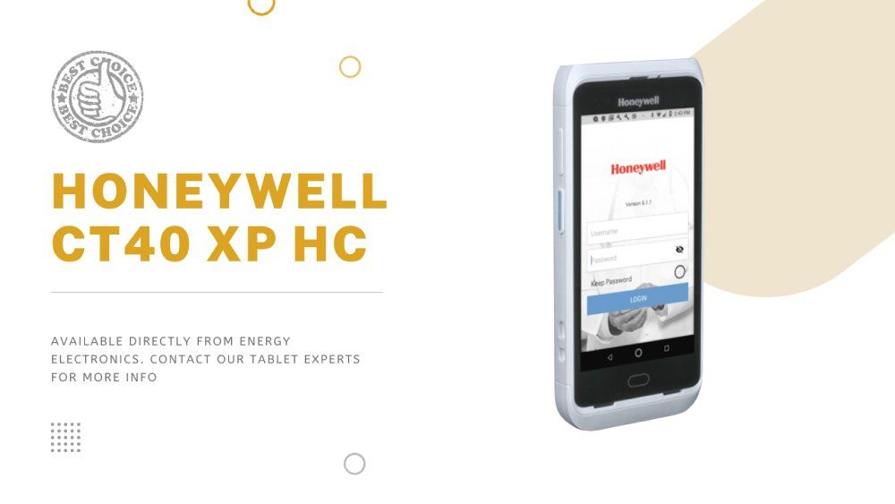 Honeywell CT40 XP HC white and black mobile computer