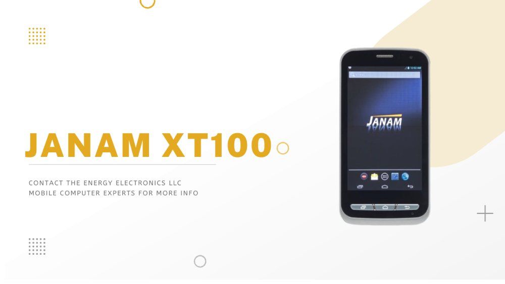 Janam XT100 black mobile barcode scanner device