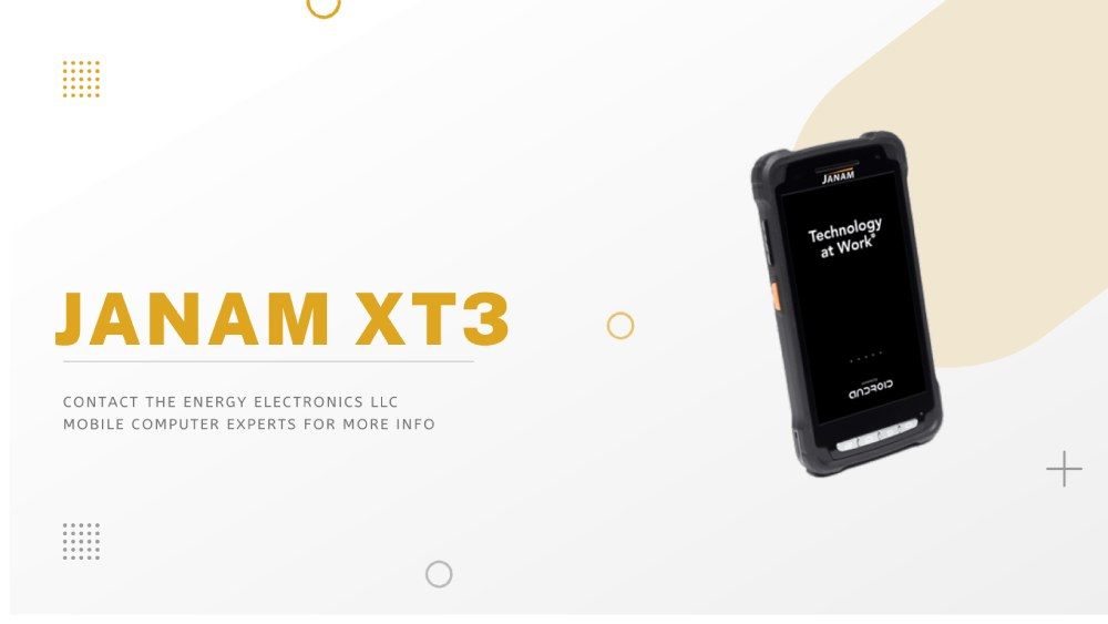 Janam XT3 Mobile Handheld Computer black wireless barcode scanner