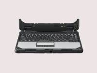 Panasonic keyboard black and gray in color