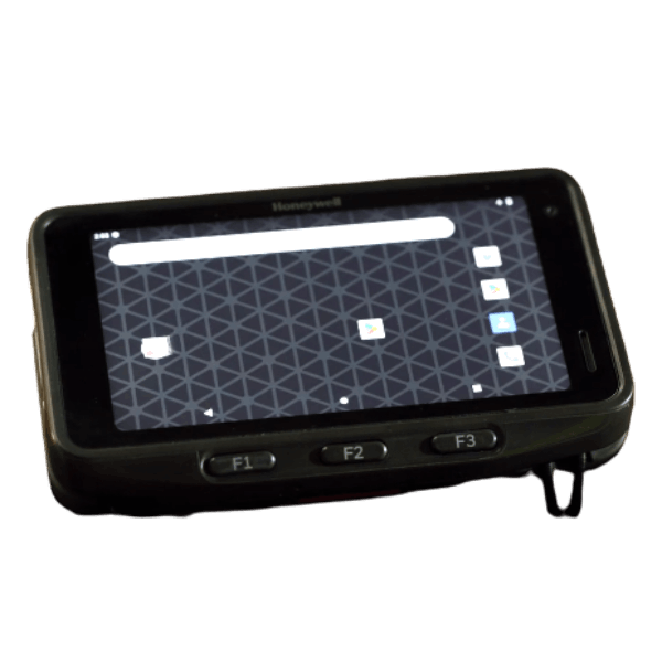 Honeywell CW45 black rugged wearable computer, front view