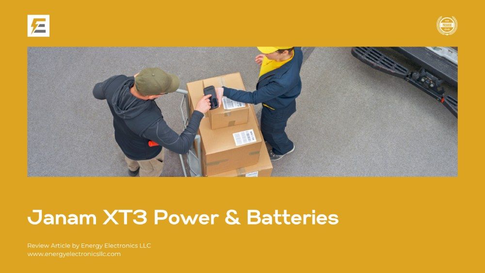 Janam XT3 Power and Batteries