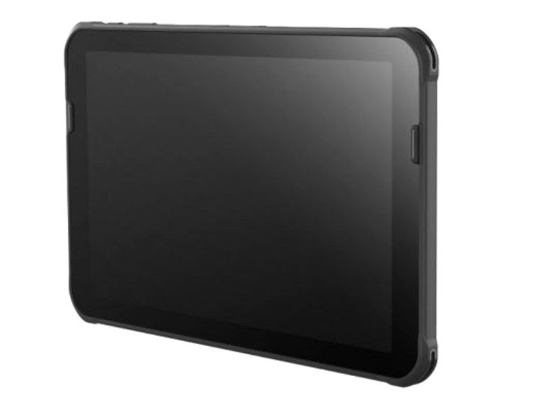 Black Honeywell EDA10A tablet facing left