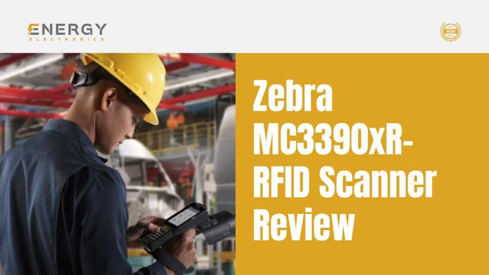 Warehouse Employee Using Zebra MC3390xR-RFID Scanner