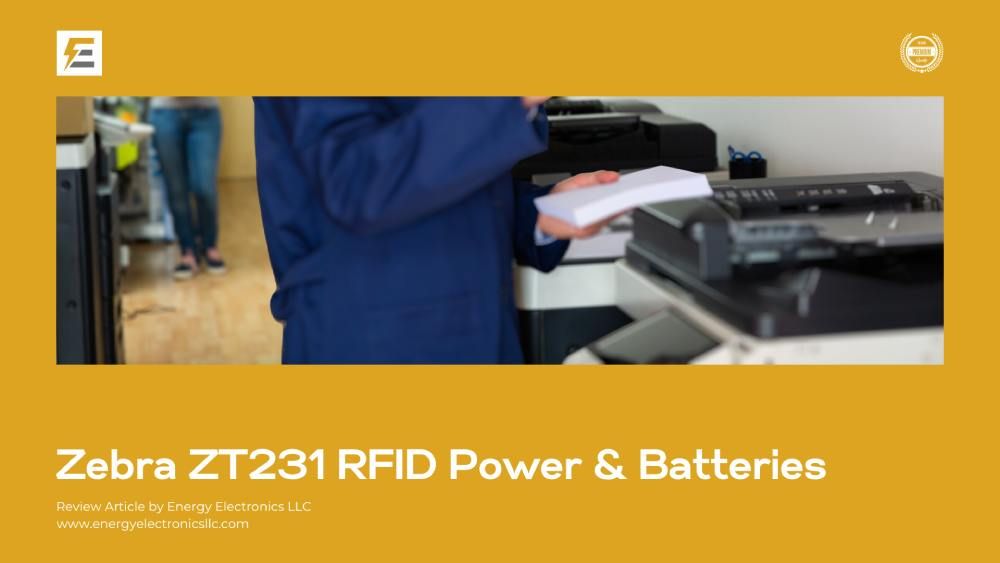 Zebra ZT231 RFID power and battery