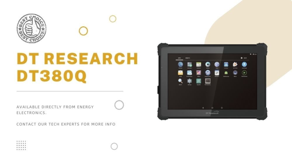 DT research DT380Q tablet front display image 