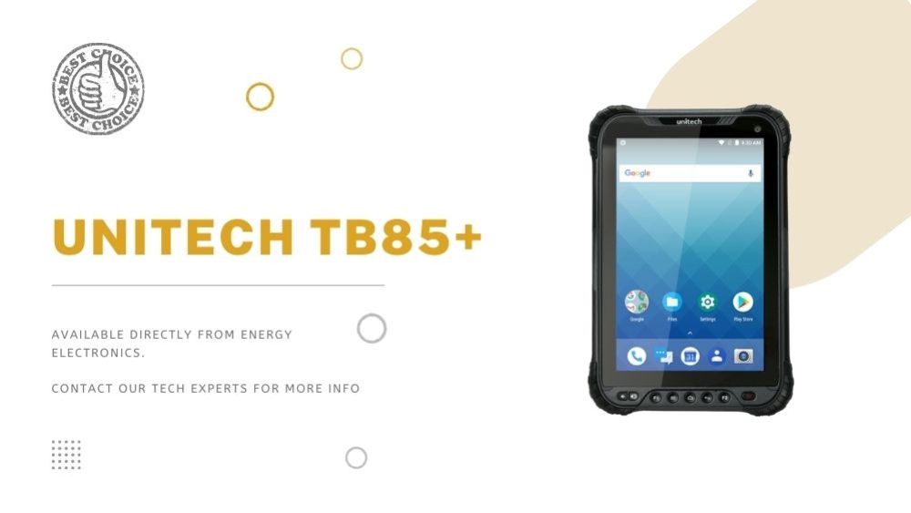 Unitech TB85+ tablet front view