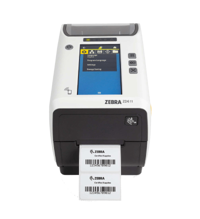 ZD611-HC 2-inch Desktop Printers printing a barcode