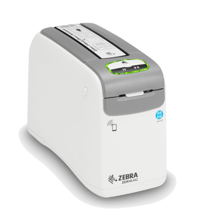 Zebra ZD510 healthcare wristband printer features a pause and forward button
