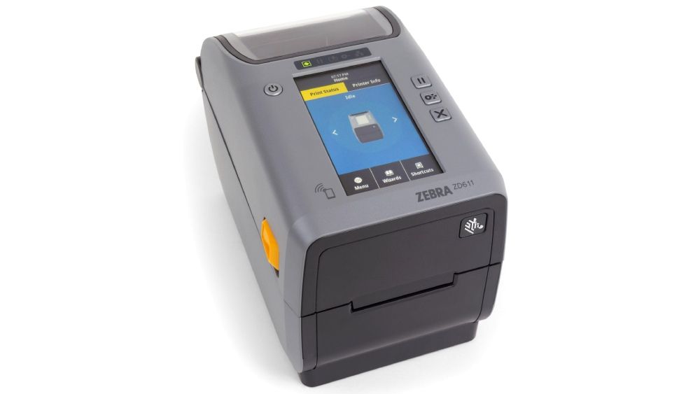 Zebra ZD611 2 inch desktop printer with power button