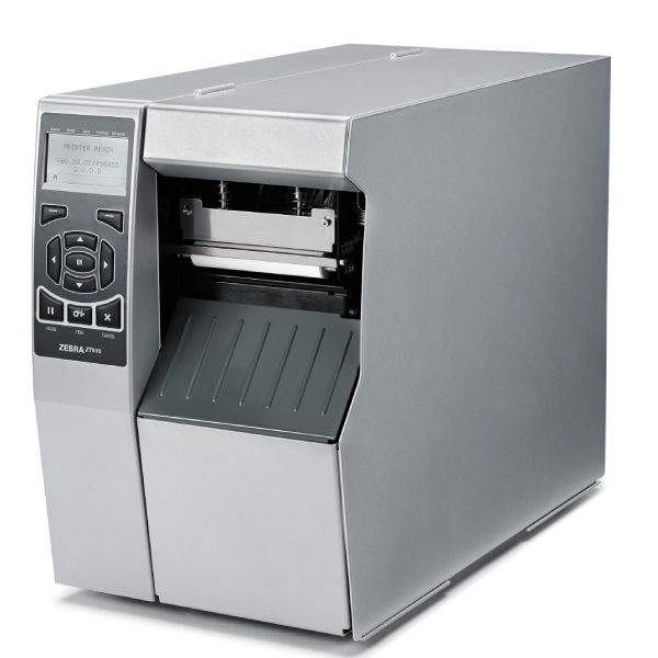 Grey Zebra ZT510 printer right facing display