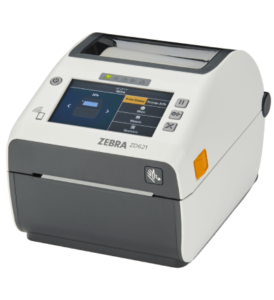 Zebra ZD621 healthcare printer left facing