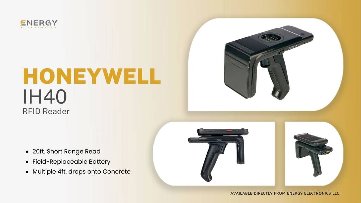 Honeywell IH40 RFID Reader Top front and side views
